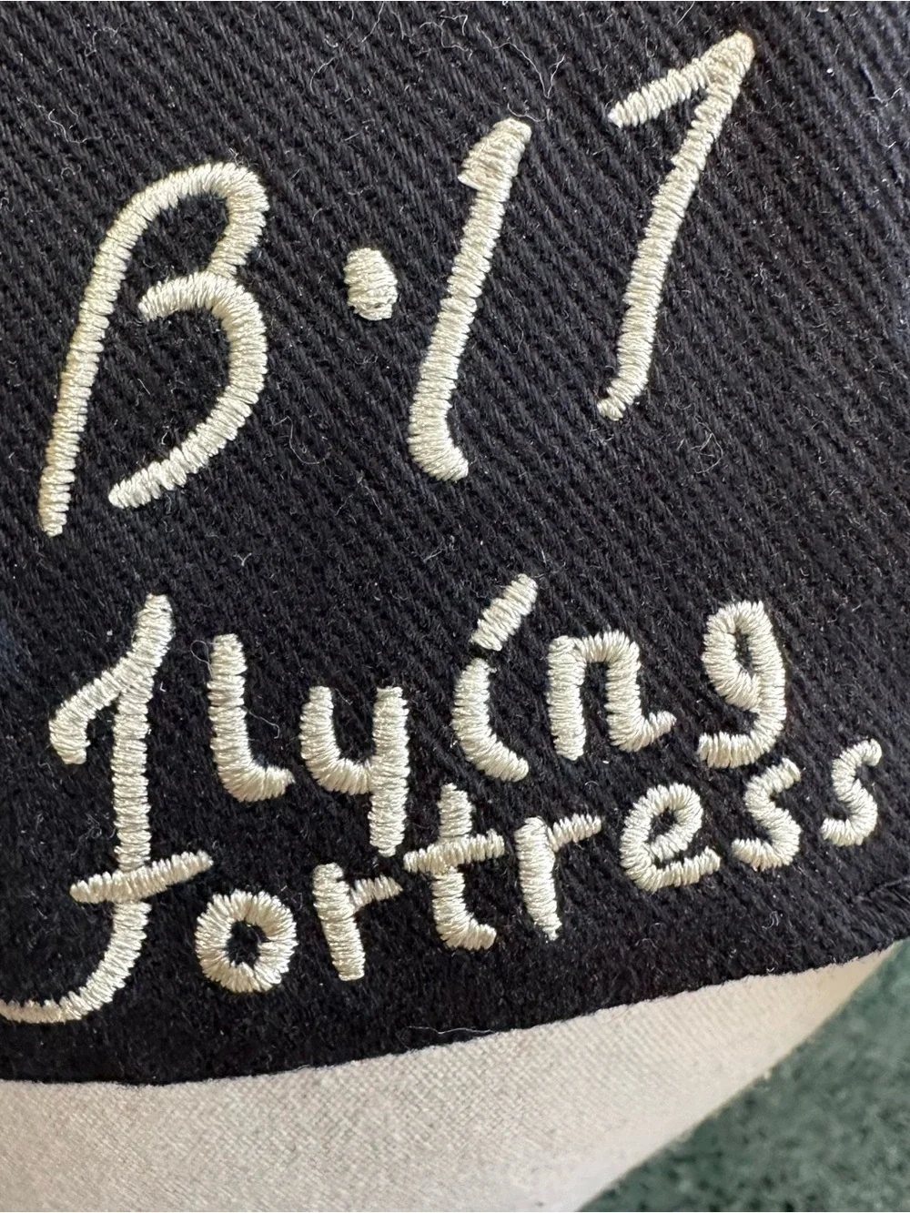 Boeing B-17 Flying Fortress Totem Hat, Black, WWII Aviation, War Birds NEW